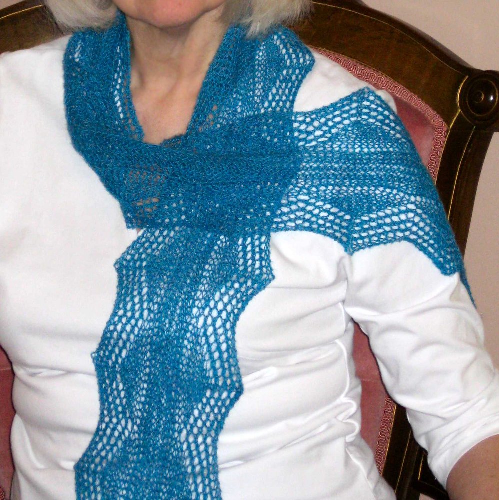 Scallops Lace Scarf title=